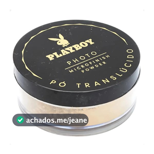 Pó Translúcido Solto Playboy Maquiagem Profissional Efeito Photo Acabamento Natural Matte