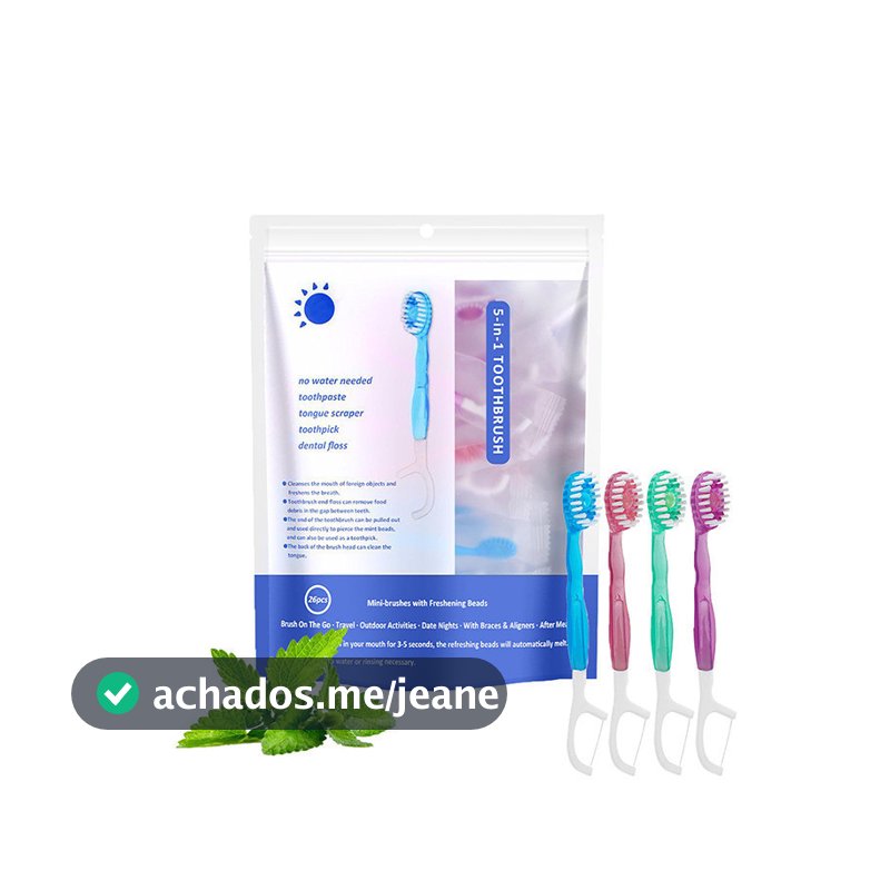 Escova de Dente 5 em 1 com Cápsula Refrescante
