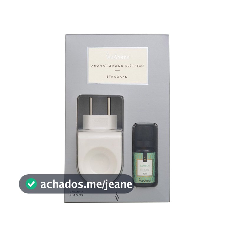 Difusor Aromatizador Elétrico Standard Via Aroma com Essência 10ml