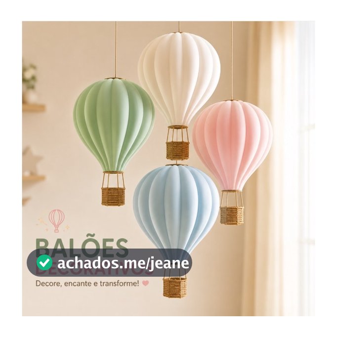 Balão Decorativo Infantil Pendente Decoração Quarto Bebê