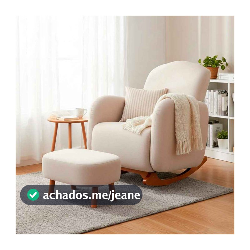 Poltrona Luxo Organica Para Amamentação Suede Cores Decoração Sala e Quarto