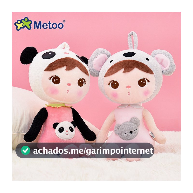 Boneca metoo original 45cm keppel panda fofo coala e cervo de pelúcia para crianças, presente de aniversário, kawaii