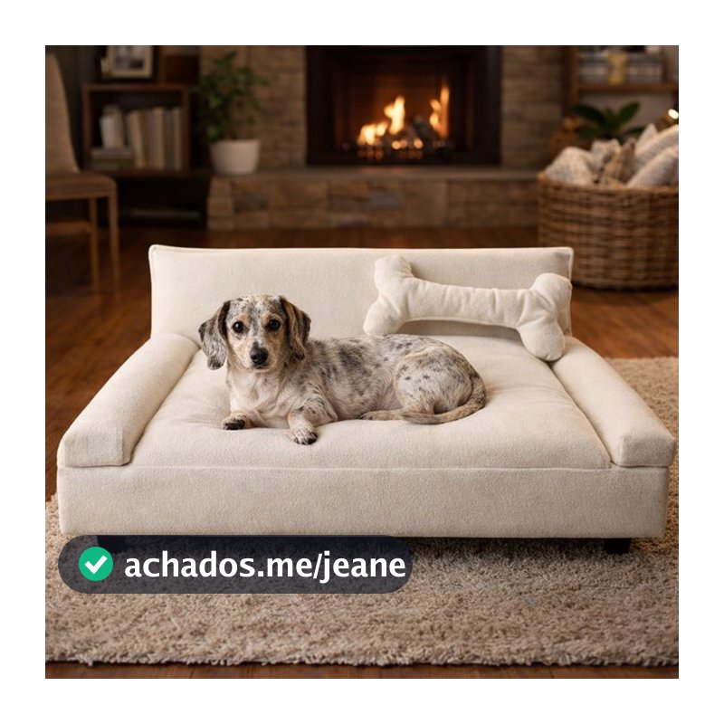Sofá para Cachorro Porte Pequeno e Médio - Poltrona para Pet - Cama Caminha para Cachorro Gato Animais Veludo