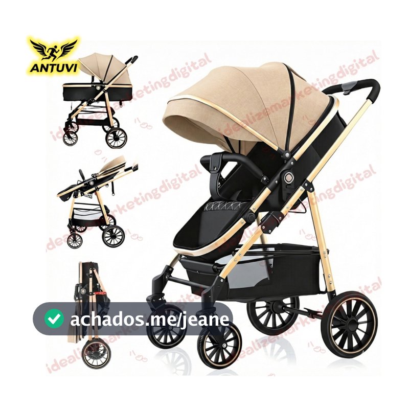 Carrinho Passeio Bebê Reversível Berço Moisés Conforto