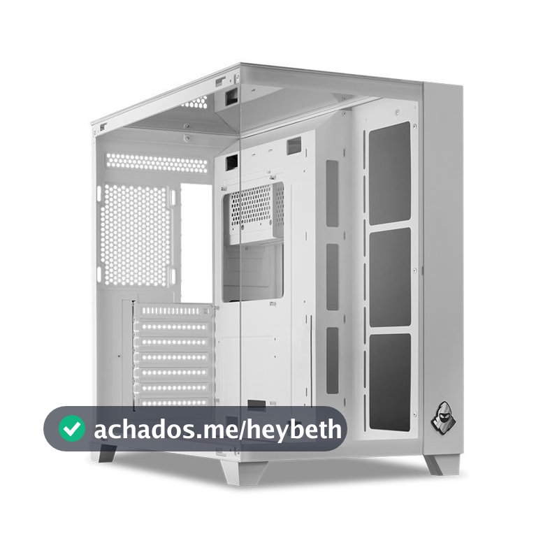 Gabinete Gamer Mancer CV550, Mid-Tower, Lateral de Vidro, Branco, MCR-CV550-WH