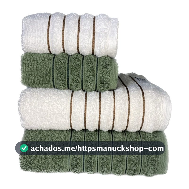 Kit 4 Toalhas (02 Banho e 02 Rosto) - Jogo de Toalhas 100% Algodão Grande 75cm x 130cm 460g