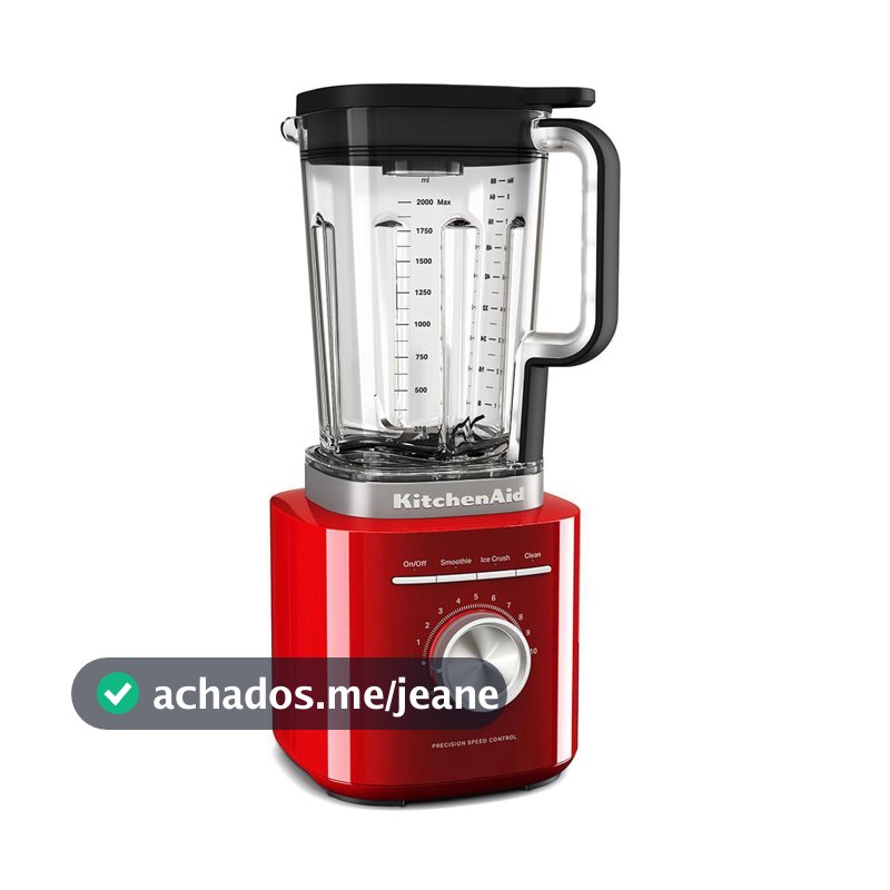 Liquidificador KitchenAid Pure Power com 10 Velocidades e Jarra com 2 Litros Empire Red - KUA20AV