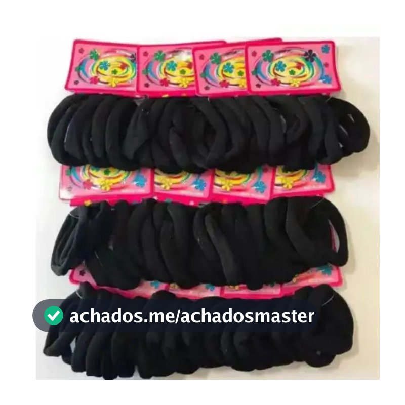 kit Elástico Xuxinha de Cabelo rabico Cores Mescladas