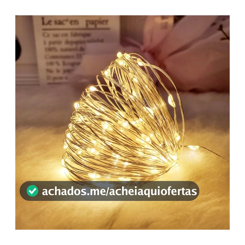Fio De Fada De 2M Com Luzes De Fadas Led Para Decoração De Casa E Festa De Natal
