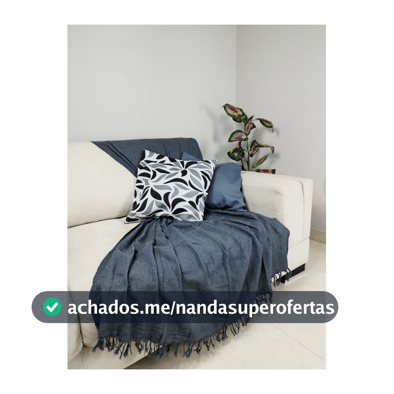Manta Para Sofá 210cm x 120cm Decorativa E Protetora 100% Algodão | Cores Variadas Capa para Colchão