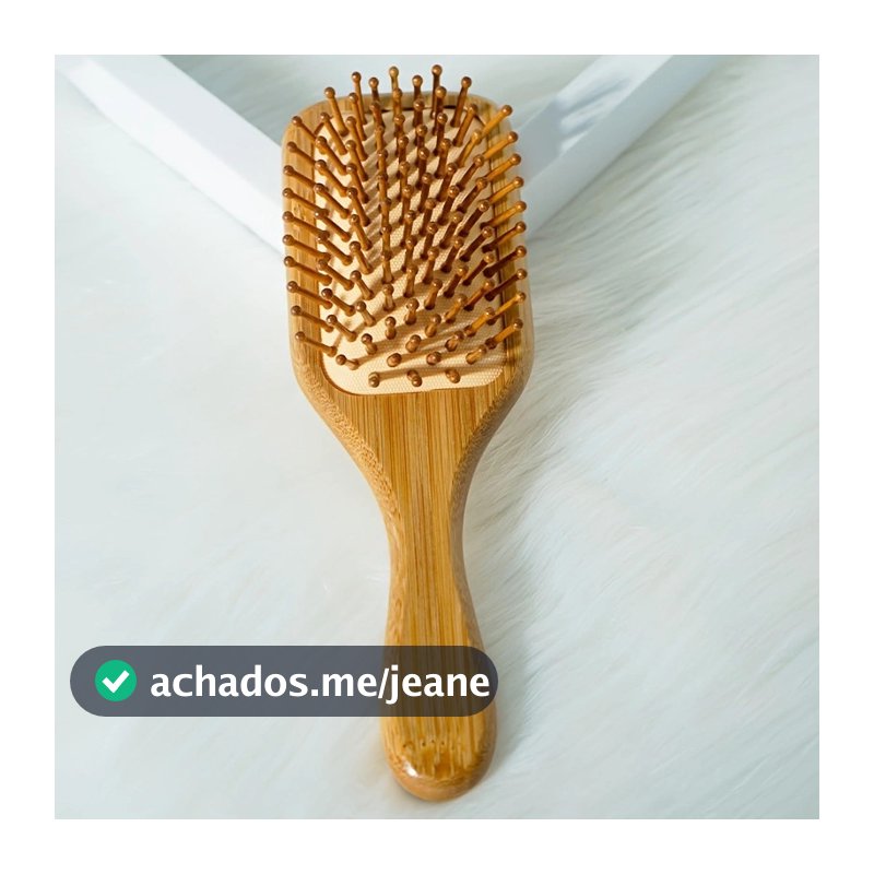 Escova De Cabelo De Bambu Natureza Antiestática De Madeira Couro Cabeludo Massagem Pente Almofada De Ar Ferramentas De E