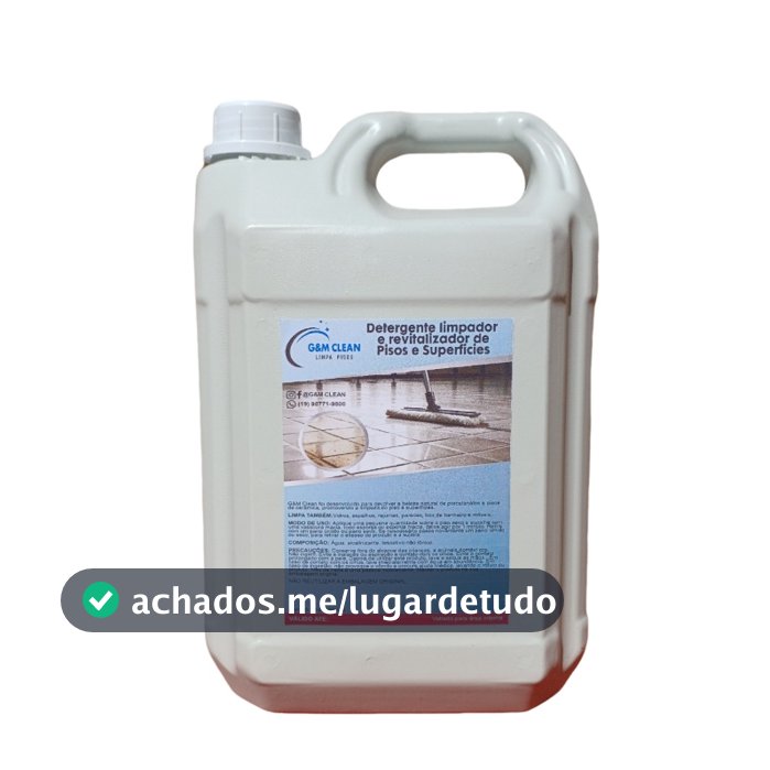 LIMPA TUDO MILAGROSO 5 LITROS (limpa piso, vidro, azulejo, espelho, box, courino, cozinha e MUITO MAIS