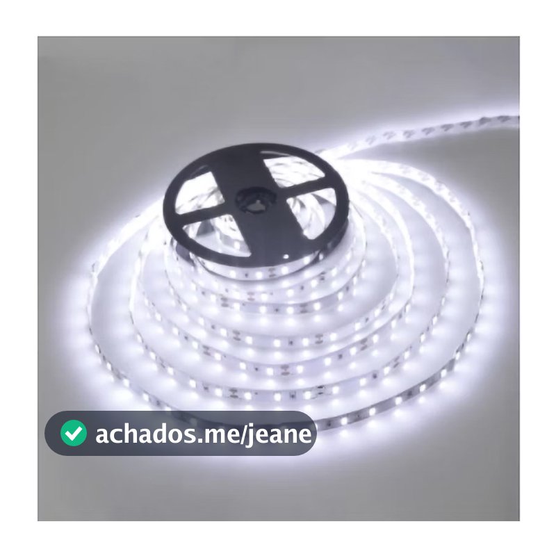 Fita LED 5050 Branca Fria Branco Quente 6 Metros Durável a Prova Dágua para Interiores e Banheiros