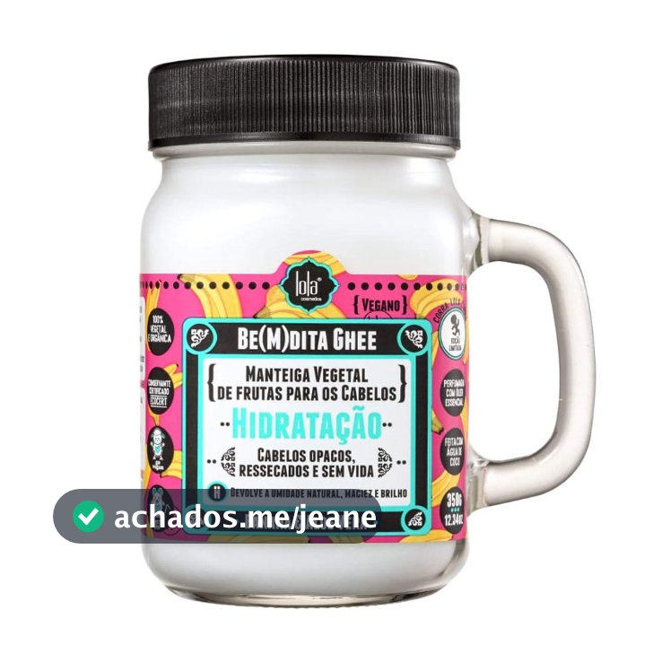 Lola Cronograma Capilar Hidratação Bemdita Ghee 350g