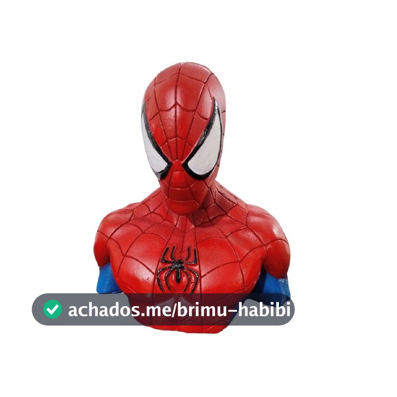 Boneco Colecionável Busto Prime Action Figure Homem Aranha Marvel Vingadores Resina