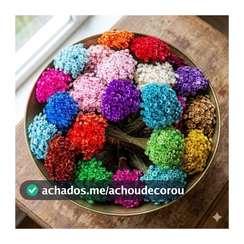 Flor Sempre Viva Premium , kit com 3.000 / 1.200 / 400 ou 200 flores Secas Para Festas