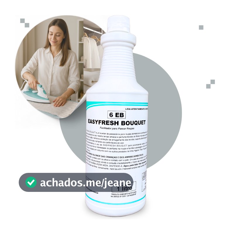Easyfresh Bouquet Facilitador Finalizador Passar Roupas e Tecidos Passadoria Lavanderia 1l Spartan