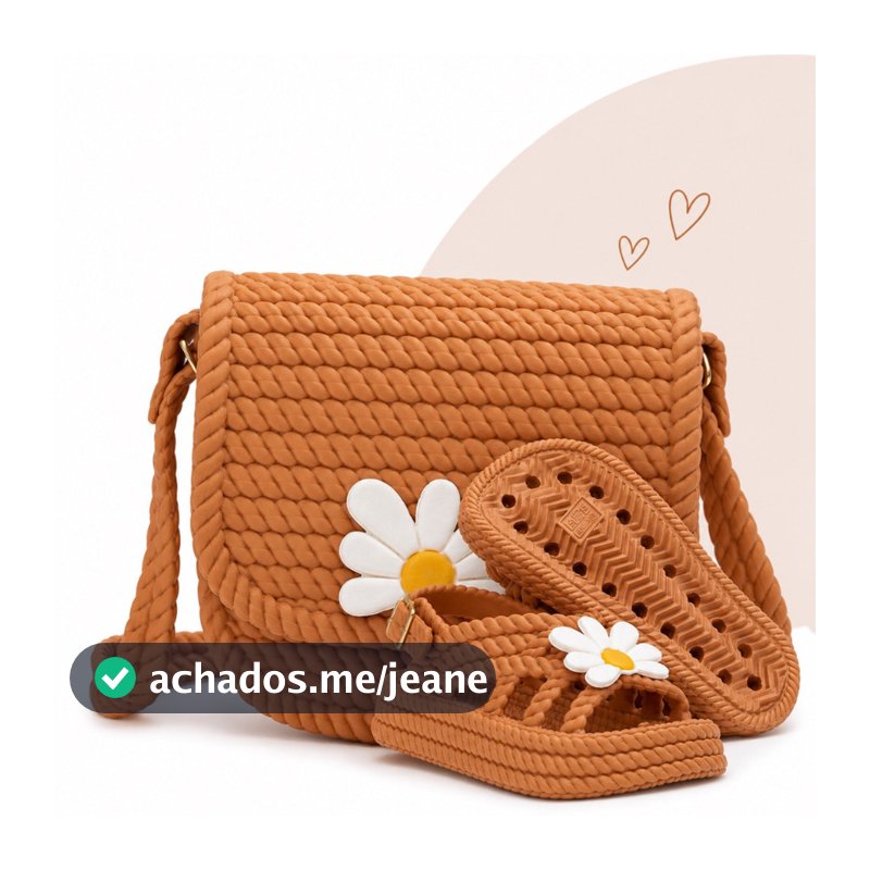 Kit Sandália Infantil Menina com Bolsa Margarida