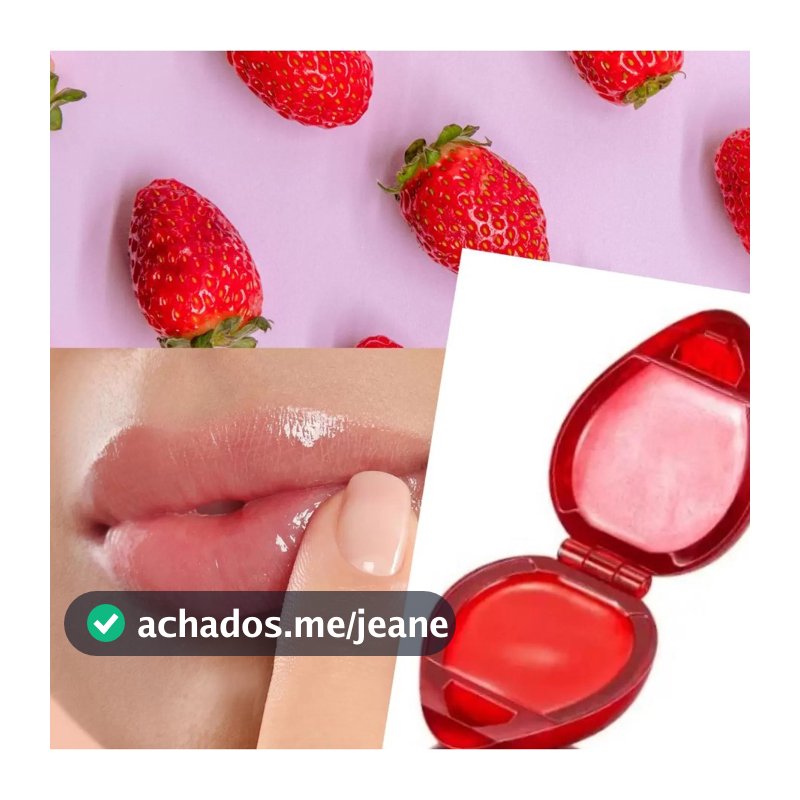 Kit 5 Batom Brilho Labial  Infantil Moranguinho