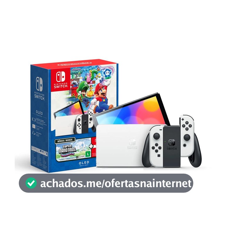 Nintendo Switch OLED Bundle Mario Bros. Wonder + NSO 3 Meses