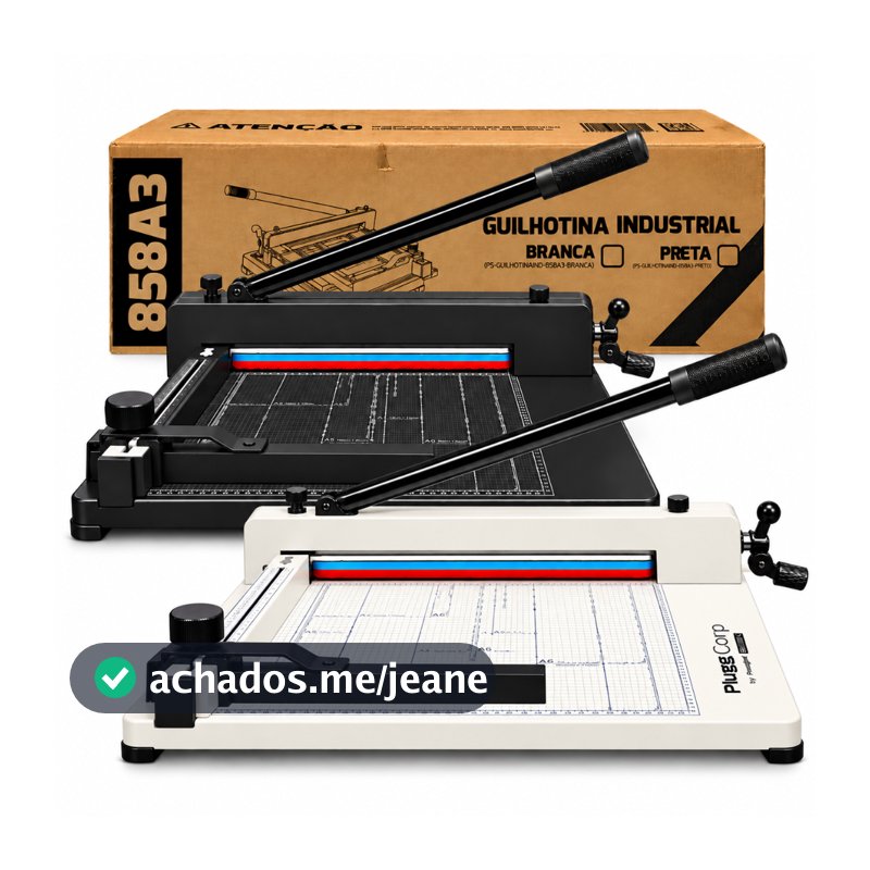 Guilhotina Industrial 400 Folhas Papel A3/A4 Tamanho Grande Escritório Escola Gráfica com Trava