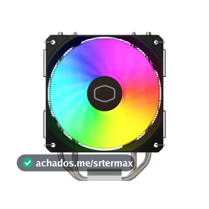 Air Cooler Cooler Master Hyper 212 Spectrum V3, ARGB, Intel e AMD, 120mm, Preto - RR-S4NA-17PA-R1
