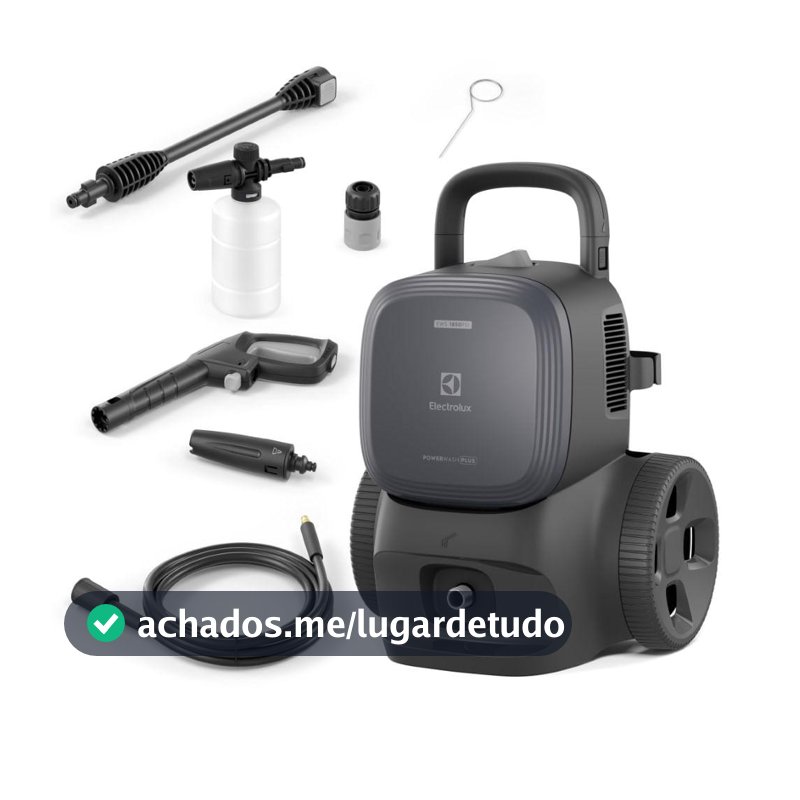 Lavadora de Alta Pressão Electrolux 1850PSI 1500W PowerWash c/ Canhão de Espuma (EWS1850P)