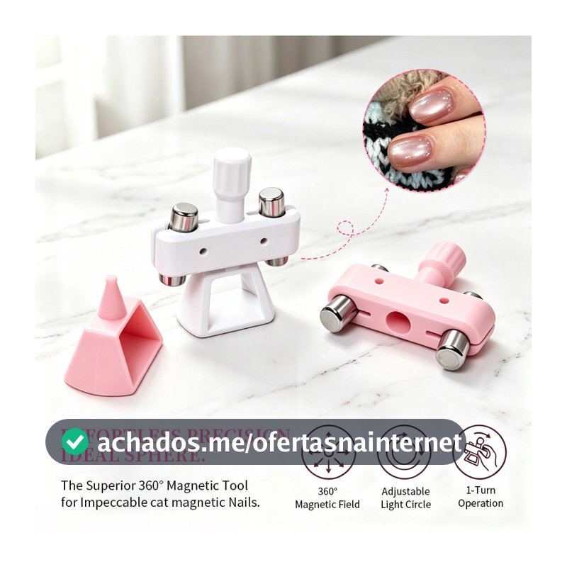 Novo Ímã Giratório Para Unhas , Olho De Gato , Forte , Automático , Sucção De Contas De Vidro , Ferramenta M