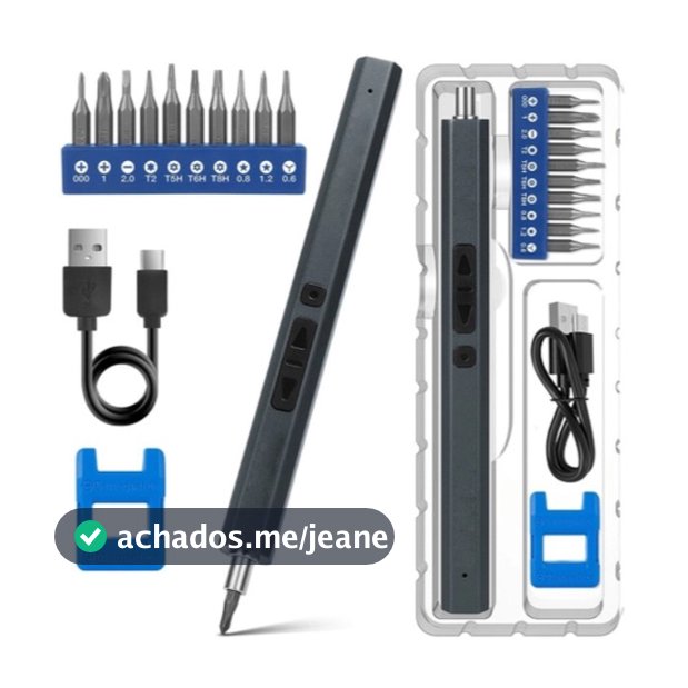 Mini Parafusadeira Eletrica De Precisão Sem Fio Recarregavel