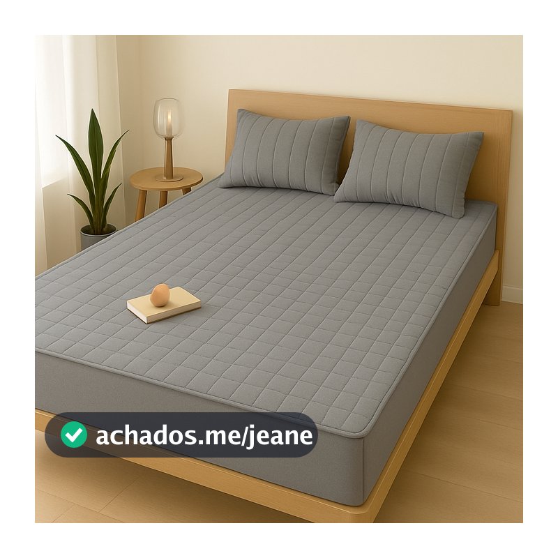 Capa Protetora Impermeável Com Elástico Colchão Cama Matelado