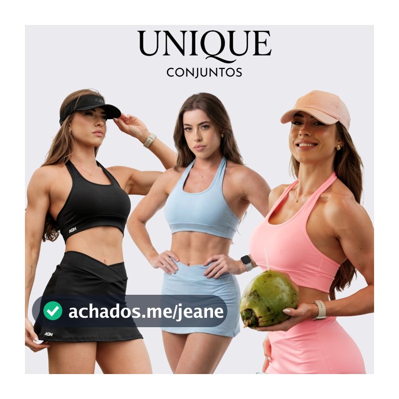 Conjunto Academia Fitness Feminino Short Saia + Top Zero Transparência Corrida Unique 2026 AQN SPORT