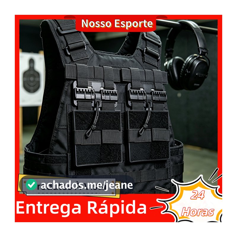 Fivelas de Liberação Rápida em Nylon Leve, Compatível com Sistema Molle para Colete Tático