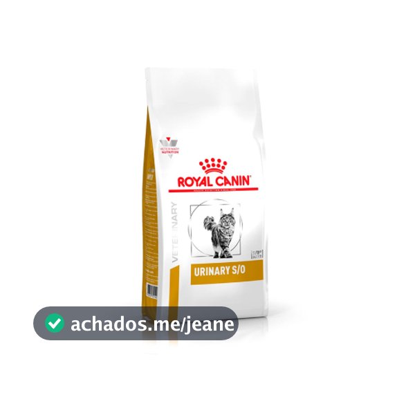 Ração Seca Veterinary Diet Urinary S/O para Gatos com Cálculos Urinários Royal Canin 1,5Kg