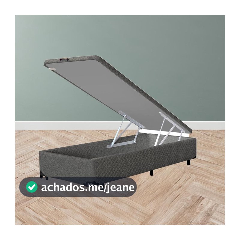Base Box para Colchão Solteirão Itaflex Universal com Baú e Pistão à Gás 34x96x203cm MGA