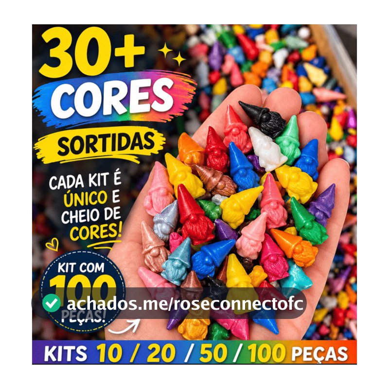 Kit Mini Gnomos Minimalista Decoração Jardim Area Externa Interna 10/20/50/100 para Artesanato Lembrancinhas de Festa