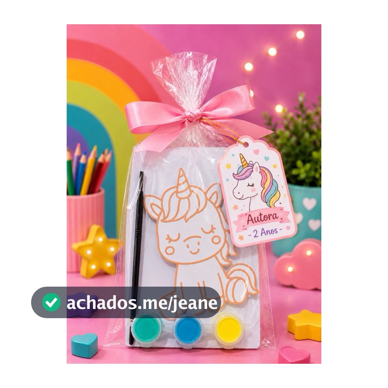 Kit de Pintura 3D Personalizado para Festa Infantil | Lembrancinha Criativa e Divertida