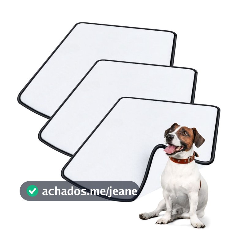 Kit 3 Tapetes Higiênico Lavável Super Absorção 200 Lavagens