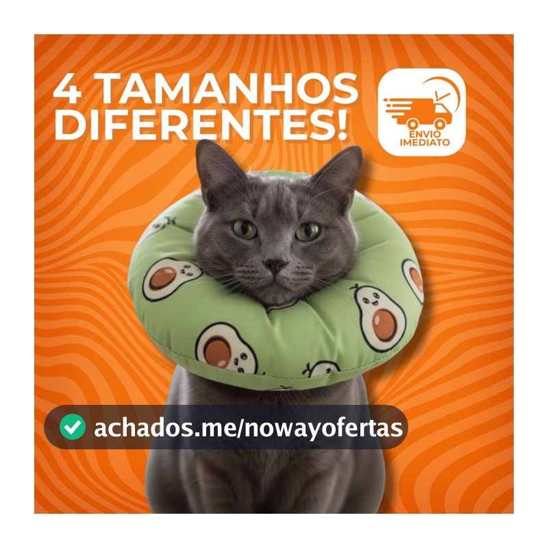 Colar Elizabetano Macio Cirúrgico Gatos e Cachorros