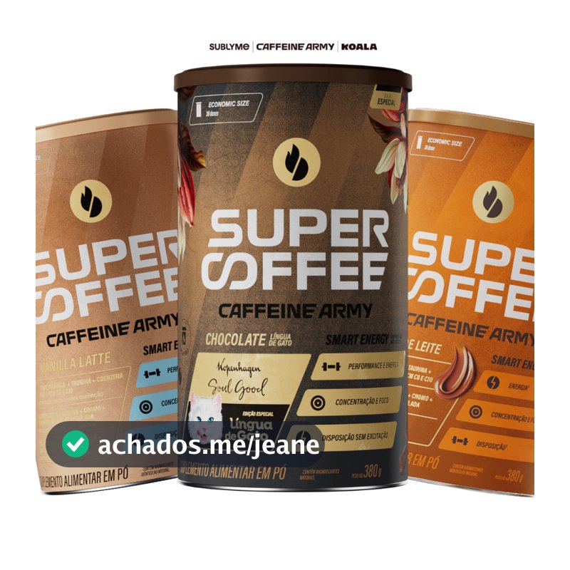 SuperCoffee (380g) - Todos os Sabores - Economic Size - Energia e Foco para o Seu Dia Mais Produtivo - Caffeine Army