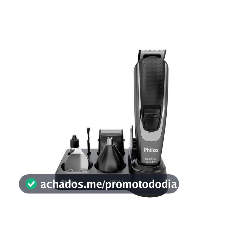 Aparador de Pelos Philco 8 Acessórios Bivolt PAPE01