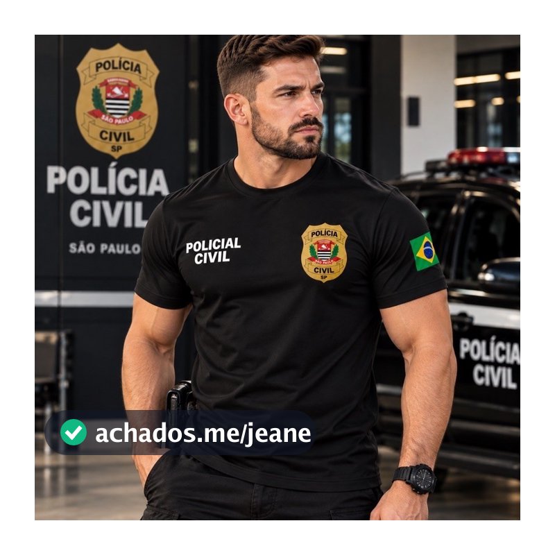 CAMISETA UNISSEX CASUAL POLÍCIA CIVIL 100% ALGODÃO  CAIMENTO PERFEITO VÁRIAS CORES LANÇAMENTO