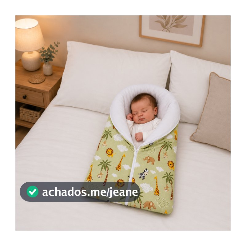 Saco De Dormir Bebê Térmico Com Zíper recem nascido estampas menino e menina