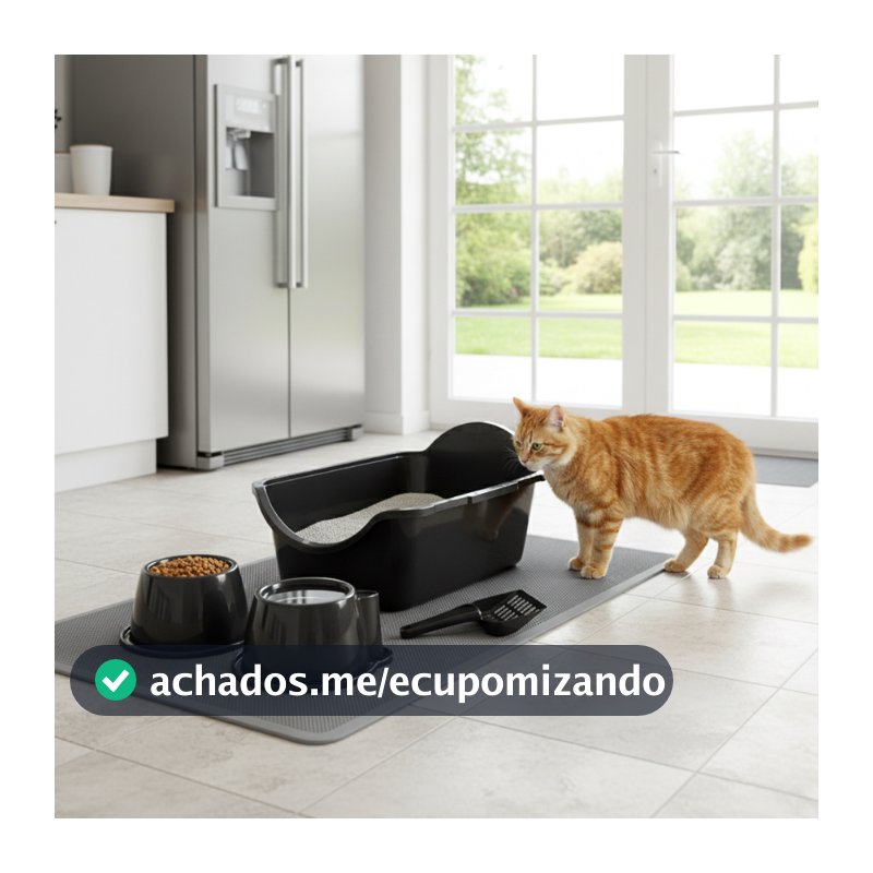 Kit Caixa Areia Gatos Pet Grandes Banheiro Sanitario Bandeja Furba Durapets Toalete