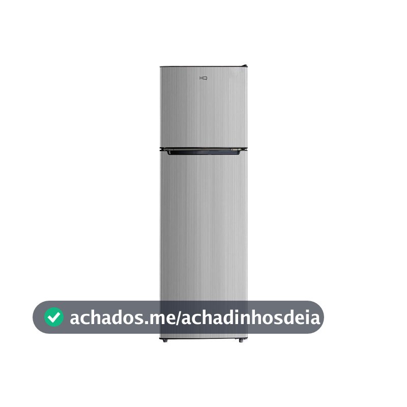 Geladeira Refrigerador HQ Defrost 290 Litros Preto/Cinza HQ-290RDF 220V