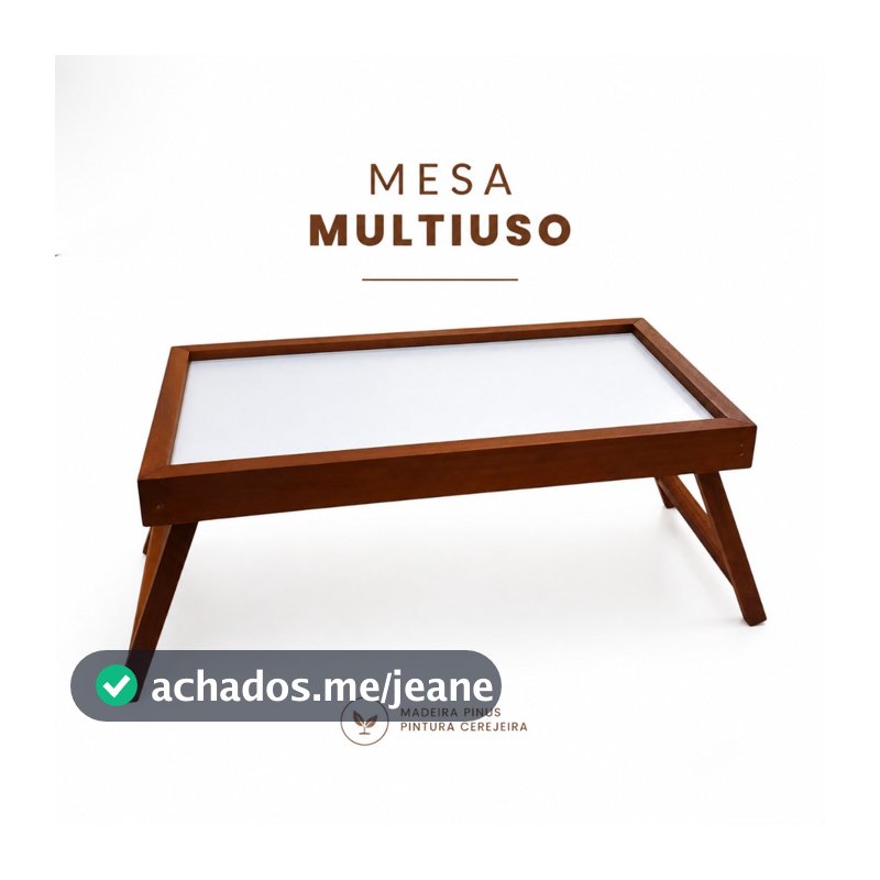 Mesa Portátil Dobrável Multiuso para Notebook, Café na Cama, Home Office e Estudos