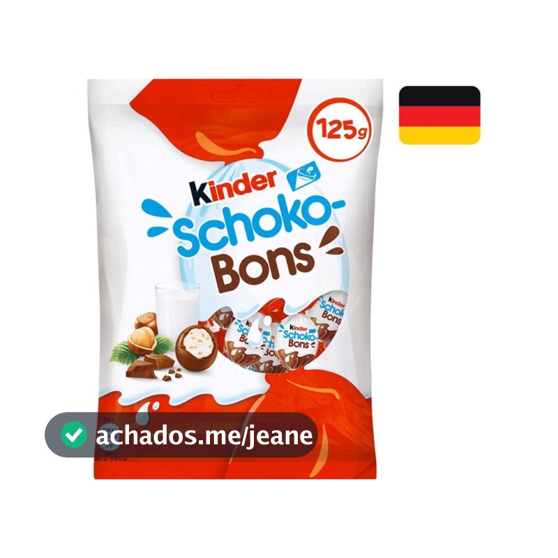 Chocolate Kinder Shoco Bons Importado Alemanha 125g