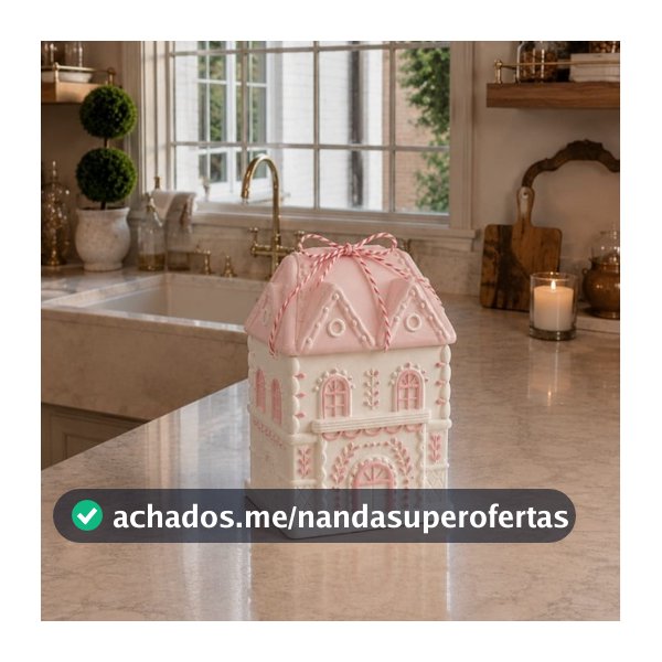 Casa ginger P - Doce Abraço - Bomboniere em Gesso para Decoração cozinha, Prateleiras em geral.