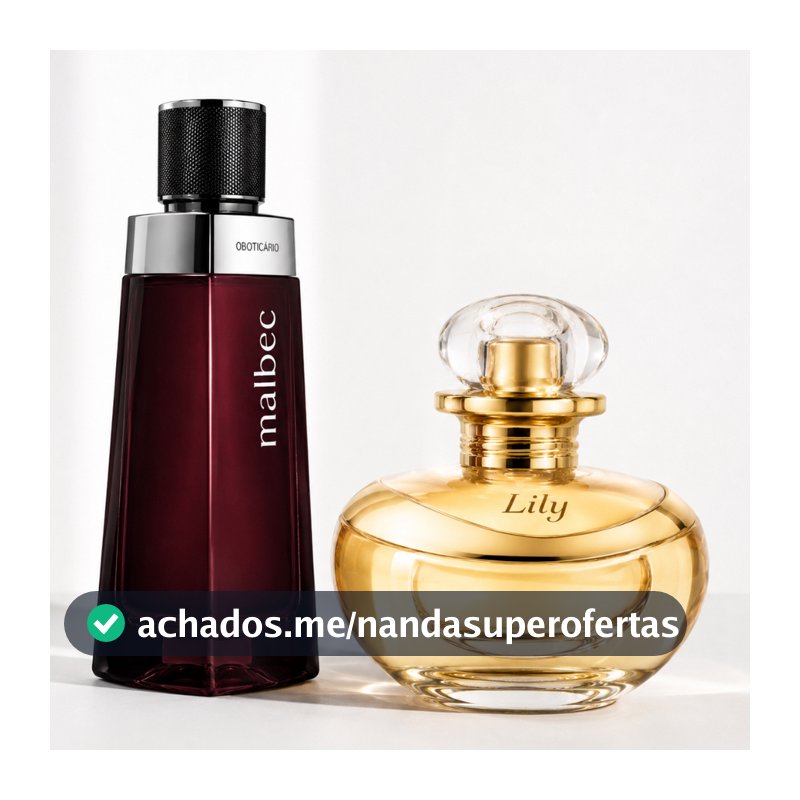 Kit 2 Perfumes Masculino e Feminino Luxo Presente Casal Elegante