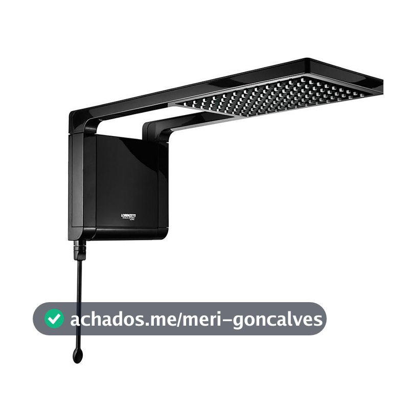 Chuveiro Eletrônico Lorenzetti Acqua Storm Ultra 7800w 220v Preta