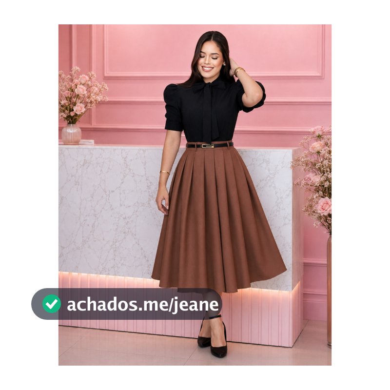 Saia Midi Alfaiataria Modesto Fashion Elegante Congresso Igreja Moda Feminina Casamento Moda Cristã Moda Evangélica